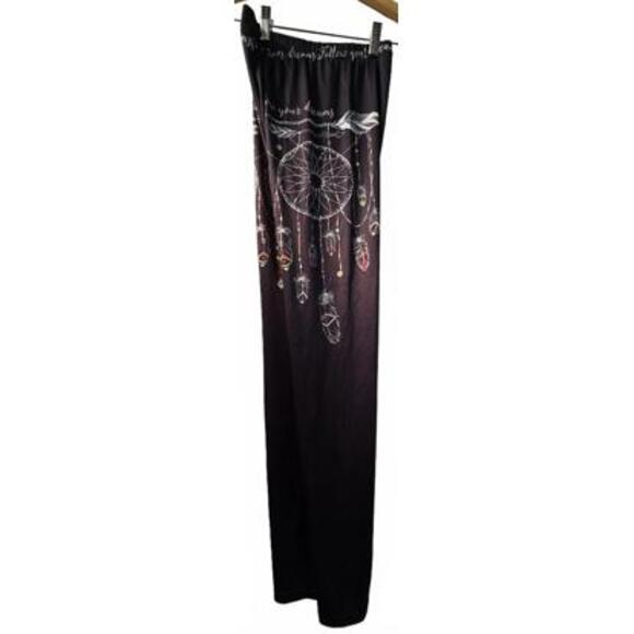 Black Leggings with Dreamcatcher and Feather Print Size S - Picture 3 of 7